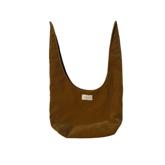 Merit Corduroy Tie Pouch Makeup Bag Brown Cosmetic Organizer - Picture 3 of 8